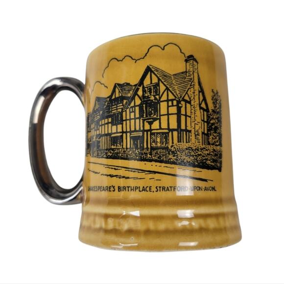 Vintage Britannia Shakespeare Mini Espresso Coffee Java Mug - Picture 2 of 5
